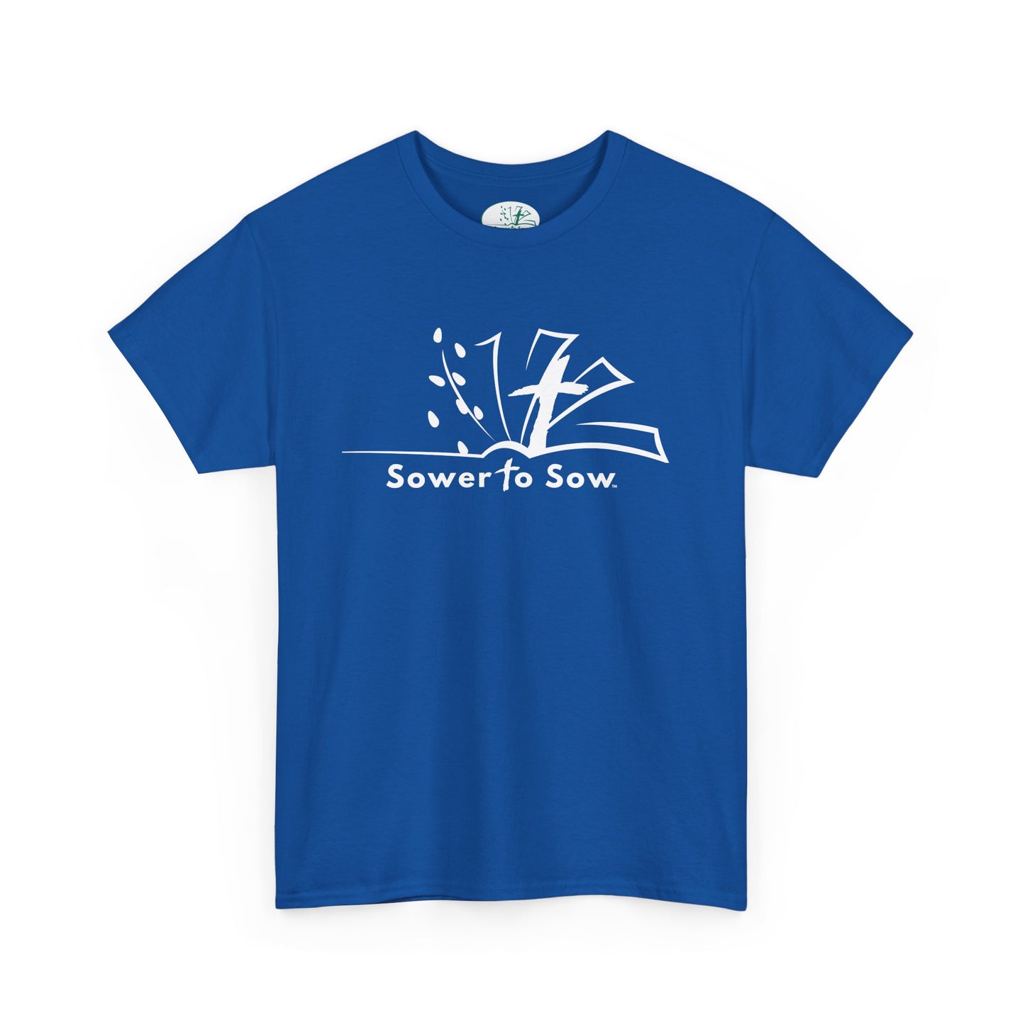 Blue t-shirt with Sower To Sow 