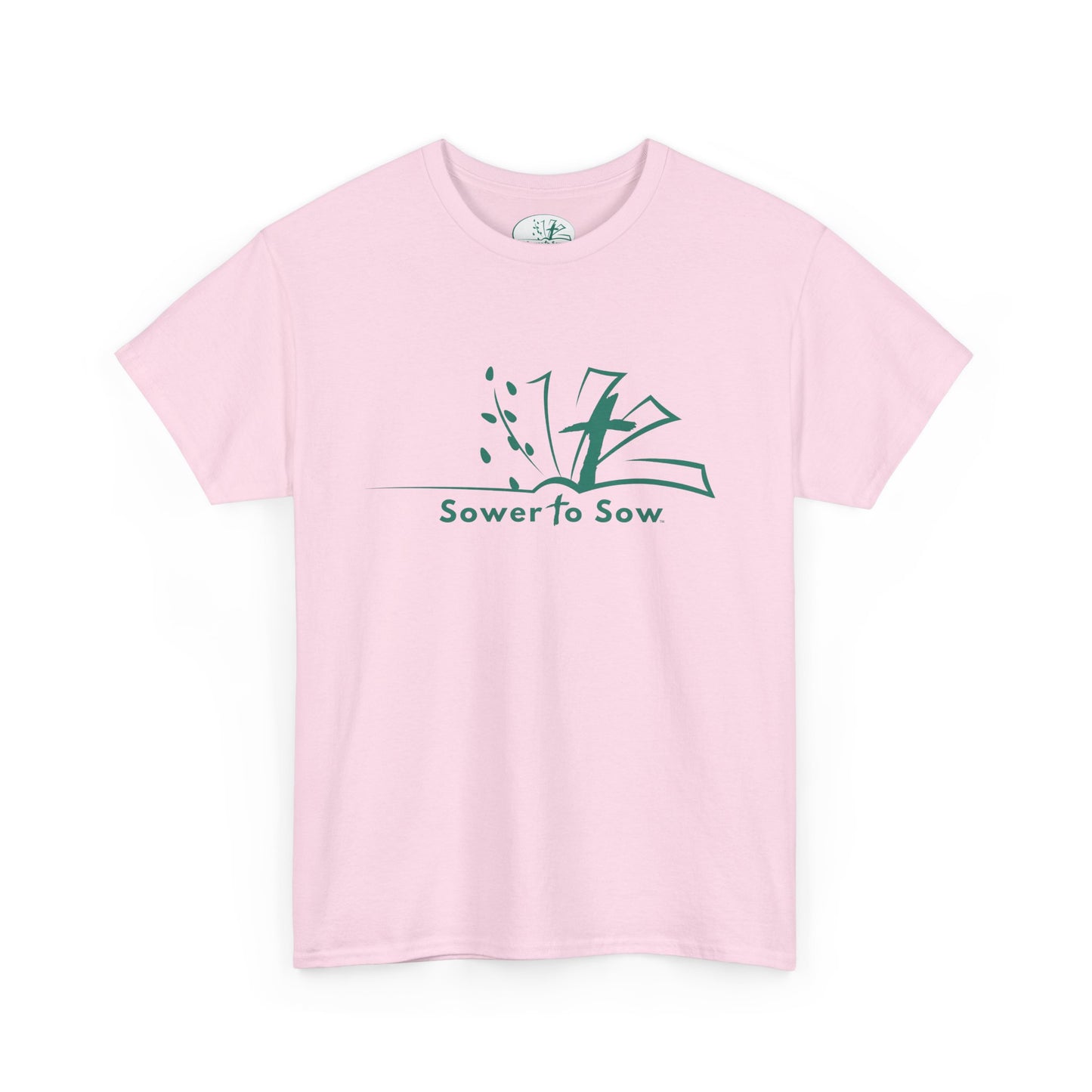 Pink t-shirt with Sower To Sow Logo