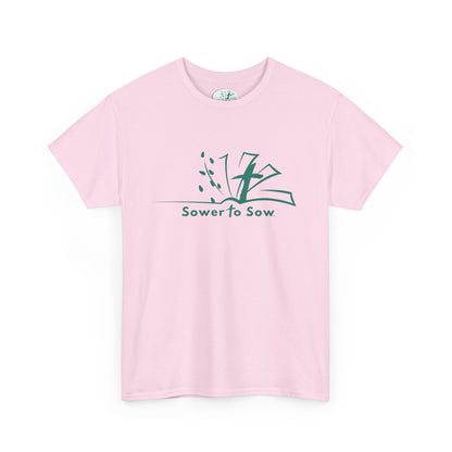 Pink t-shirt with Sower To Sow Logo