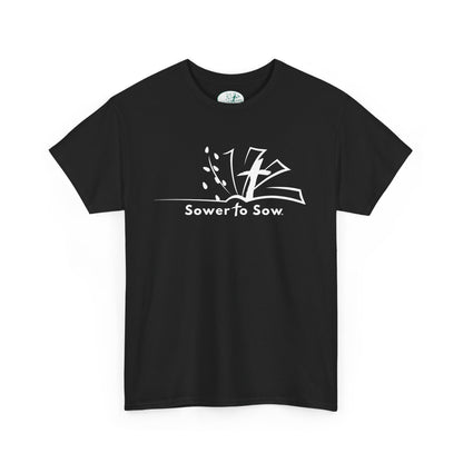Black t-shirt with Sower To Sow 