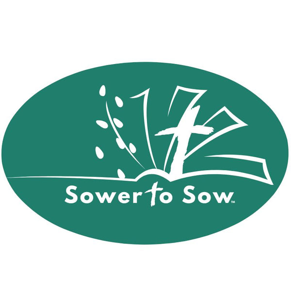 Logo of 'Sower to Sow' with a green background